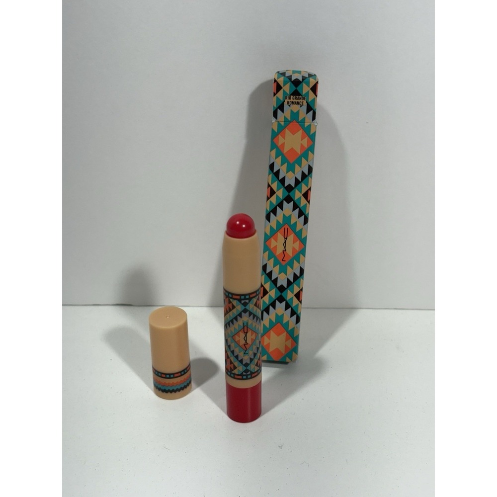 MAC‎ Vibe Tribe Patentpolish Lip Pencil Rio Grande Romance Red Discontinued Rare